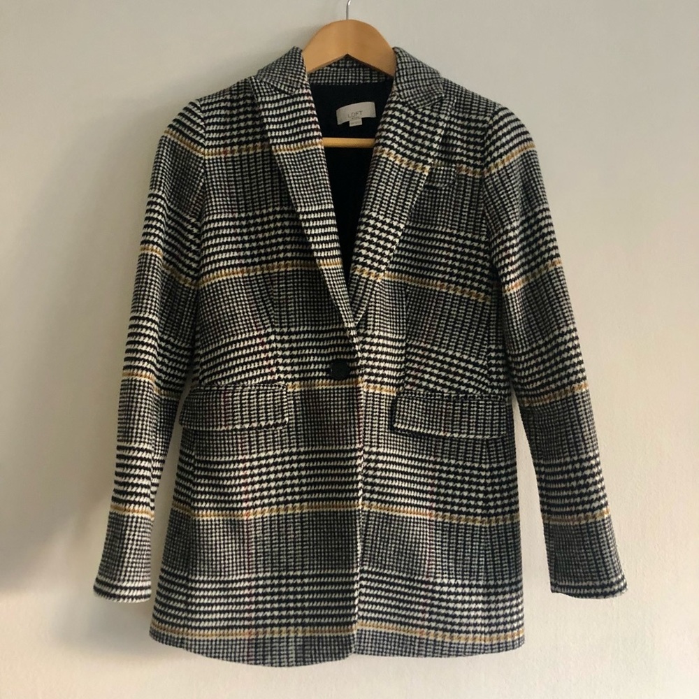 Ann Taylor Loft Plaid Jacket